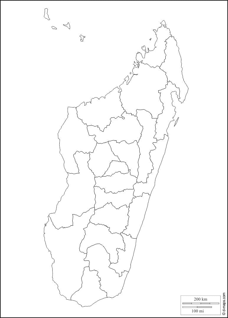 مدغشقر خريطة مخطط