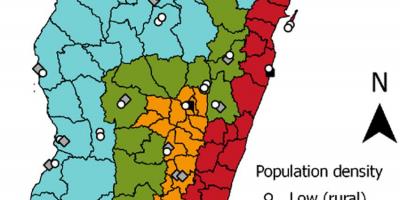 الملاريا مدغشقر خريطة